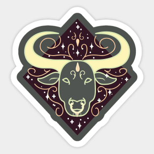 Taurus Bull (Grey) Sticker